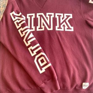 Victoria’s Secret PINK maroon pullover sweatshirt